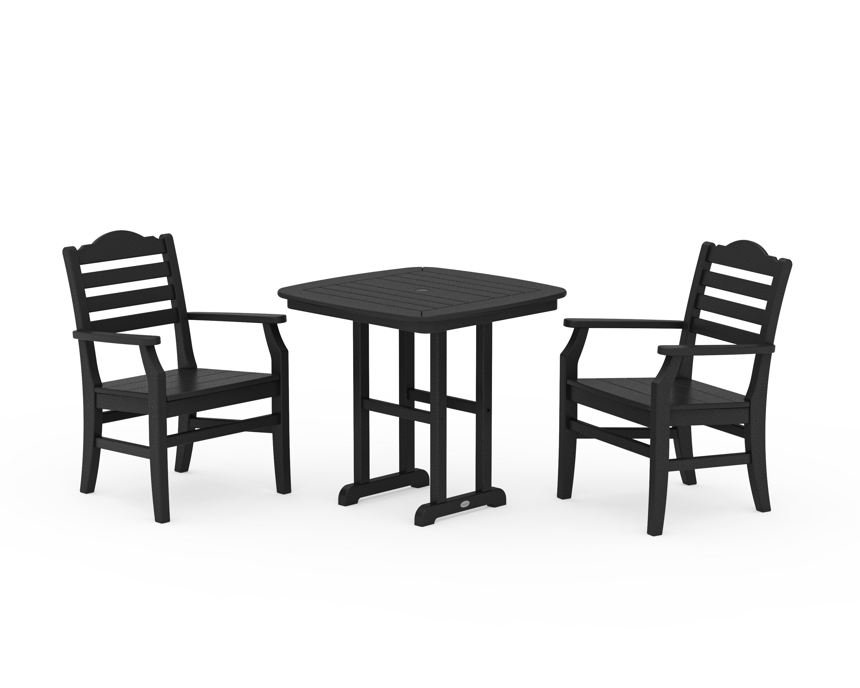 POLYWOOD® Savannah 3-Piece Dining Set in Black