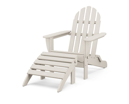 POLYWOOD® Classic Adirondack 2-Piece Set in Sand