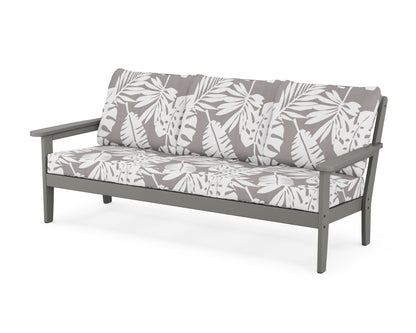 Country Living Cottage Deep Seating Sofa in Slate Grey / Leaf Grey Mist