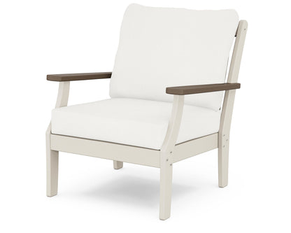 POLYWOOD® Braxton Deep Seating Chair in Sand / Kona / Natural Linen
