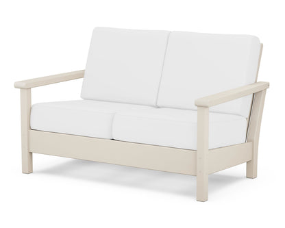 POLYWOOD® Harbour Deep Seating Loveseat in Sand / Natural