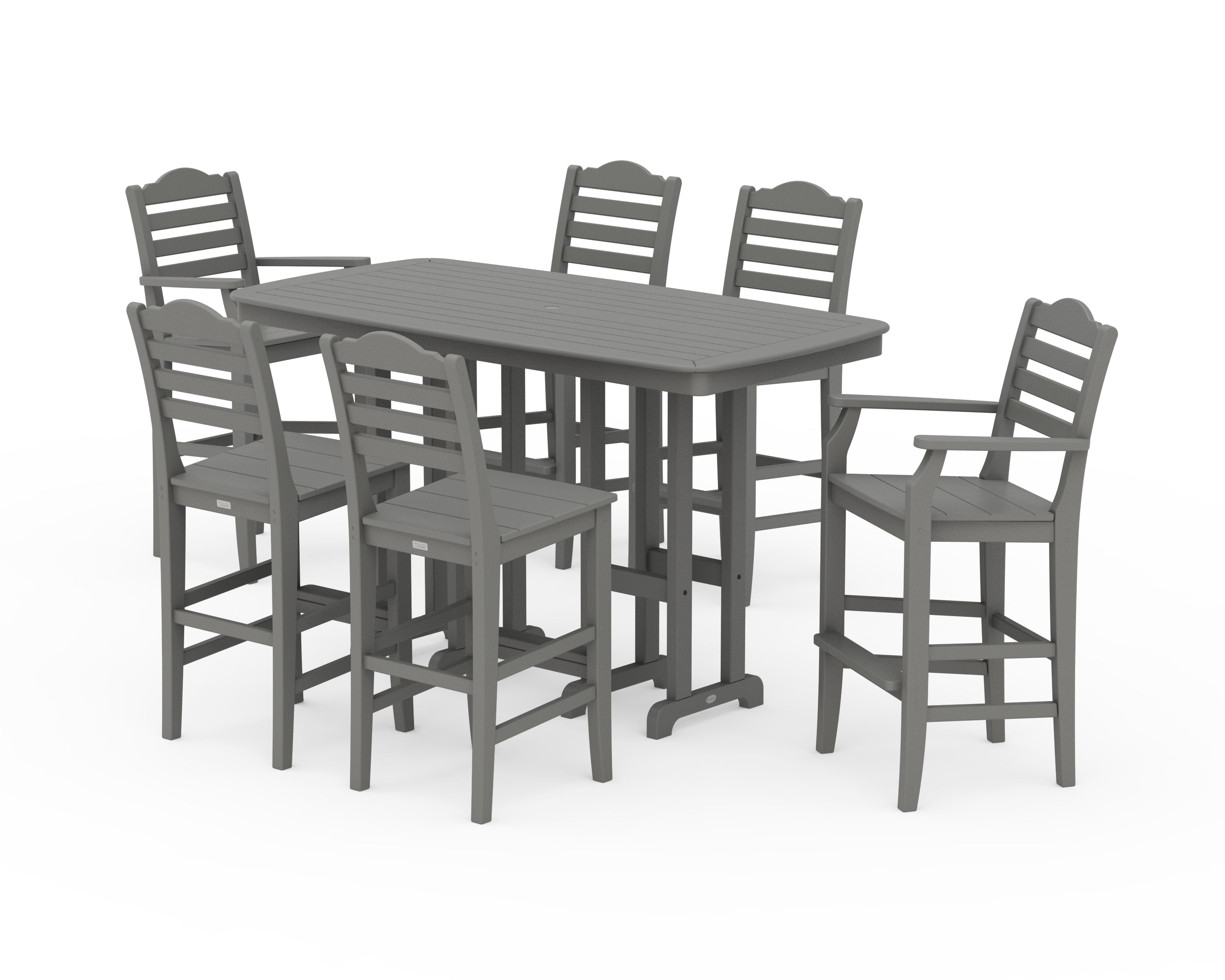 Draper James™ by  POLYWOOD® Savannah 7-Piece Bar Set in Slate Grey