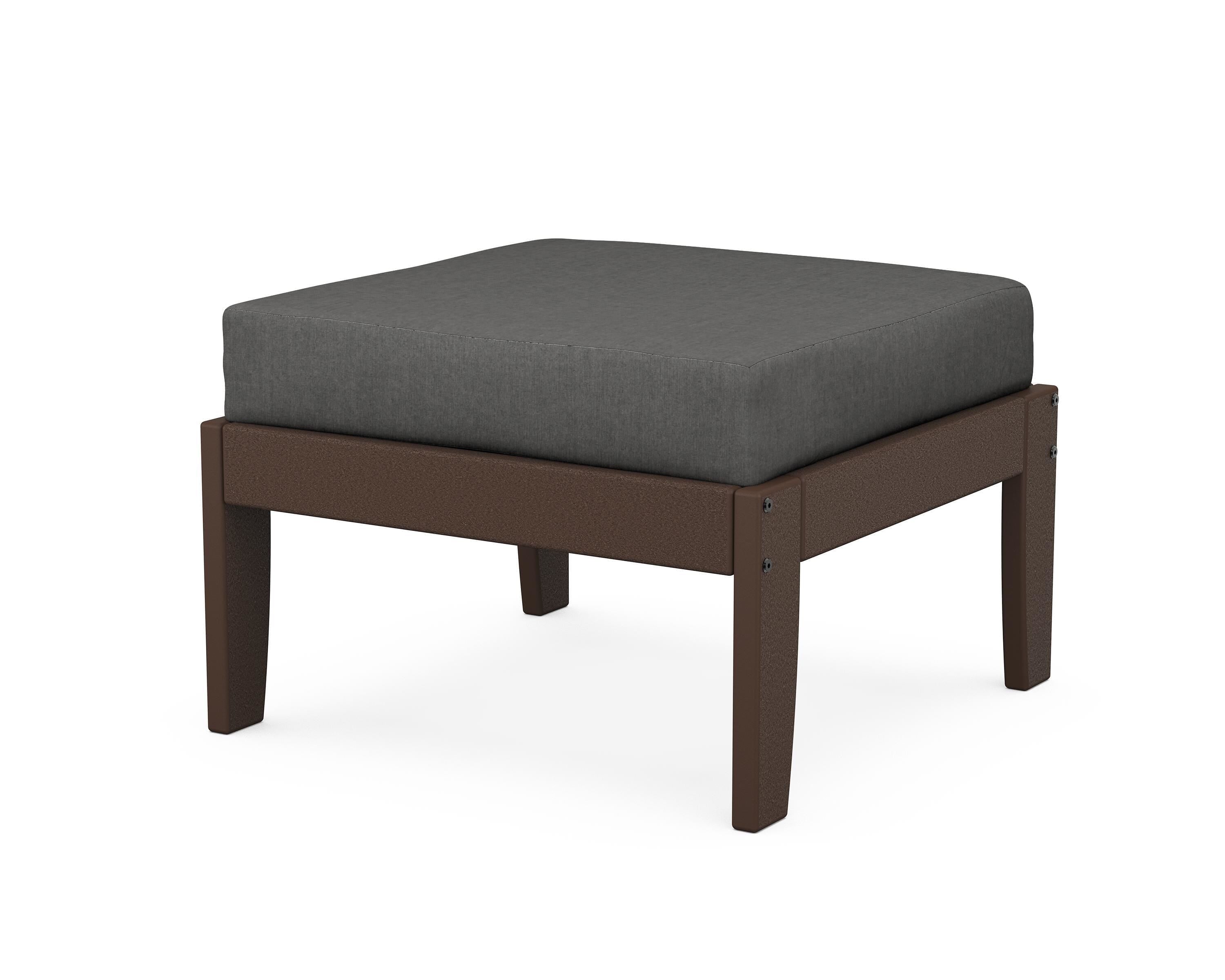 Unbranded Modular Ottoman - Classic in Mahogany / Spectrum Carbon