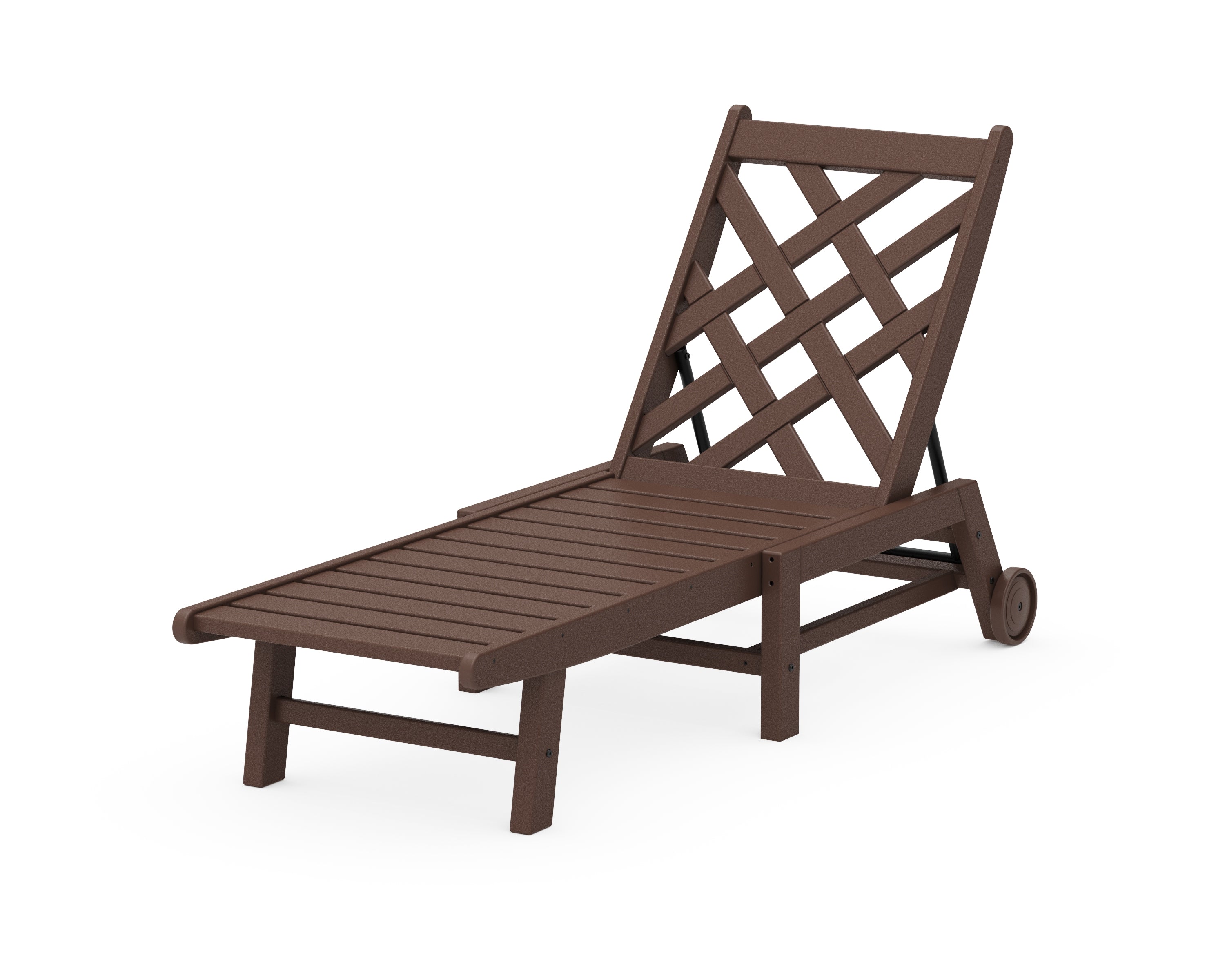 Country Living Wovendale Chaise with Wheels in Mahogany
