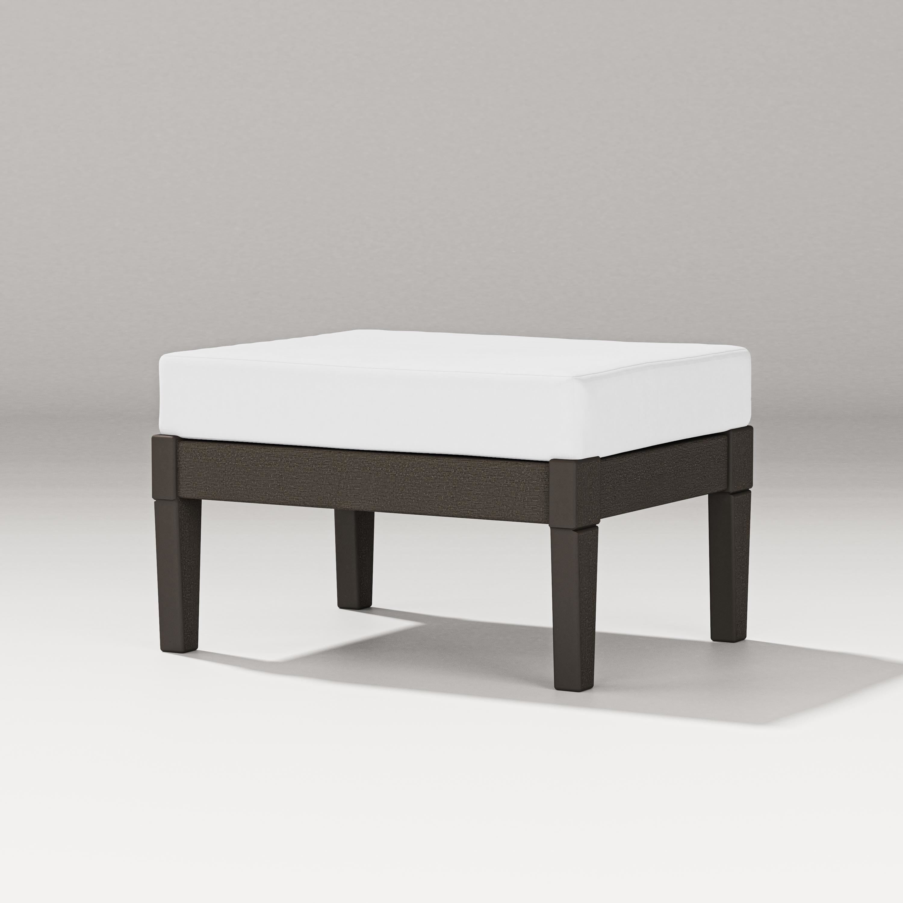 PW Designer Series Estate Lounge Ottoman in Vintage Coffee / Natural