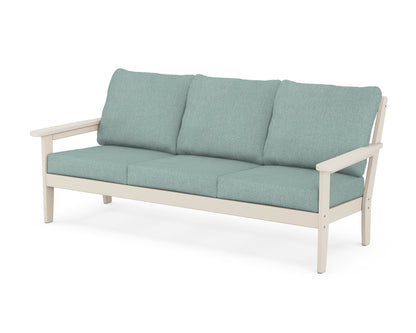 Country Living Cottage Deep Seating Sofa in Sand / Glacier Spa