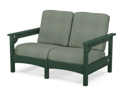 POLYWOOD® Club Loveseat in Green / Cast Sage