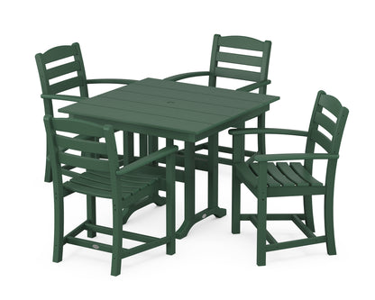 POLYWOOD® La Casa Café 5-Piece Farmhouse Dining Set in Green