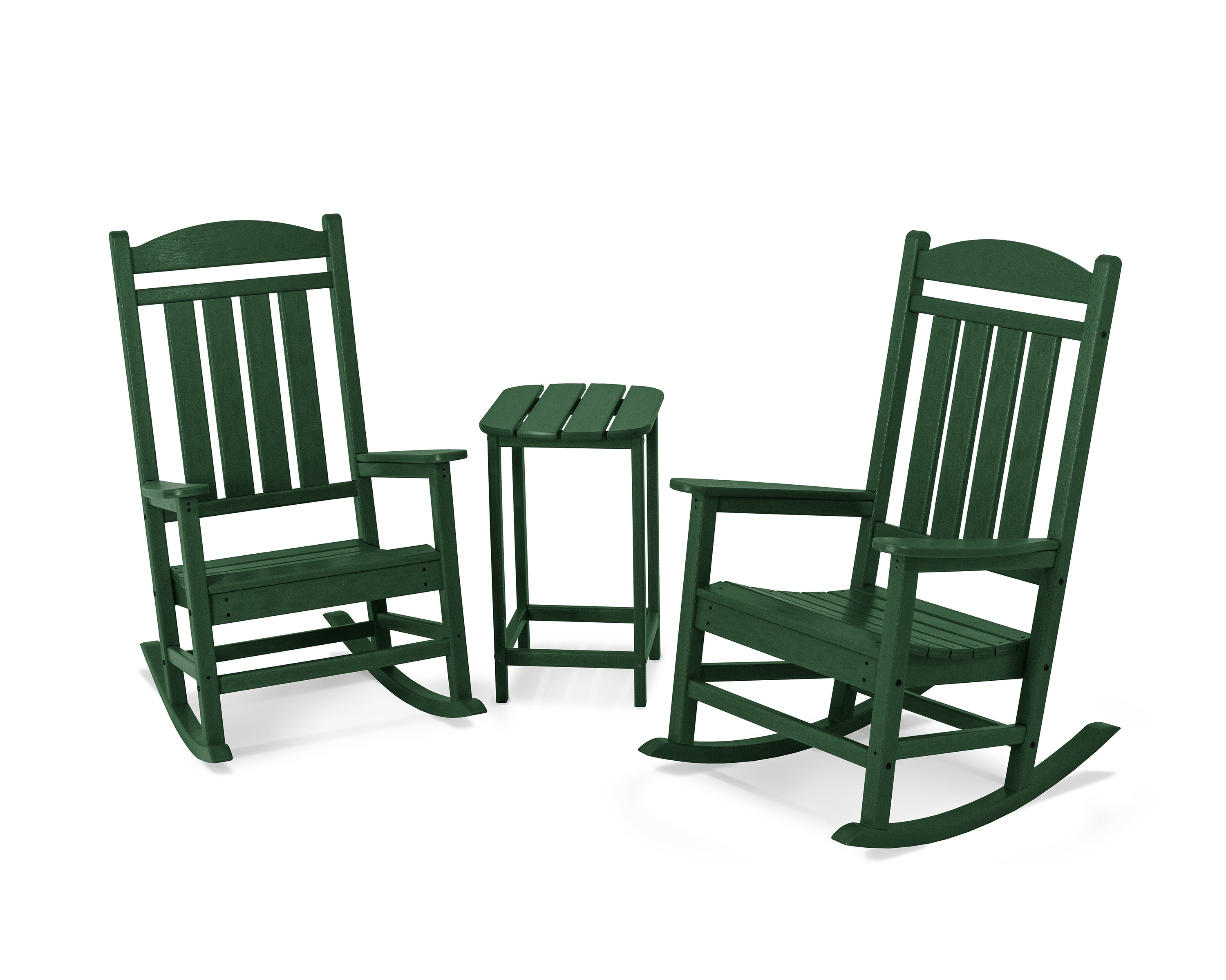 POLYWOOD® Presidential Rocker 3-Piece Set in Green
