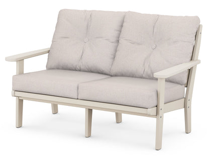 POLYWOOD® Lakeside Deep Seating Loveseat in Sand / Dune Burlap