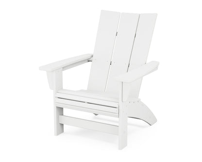 POLYWOOD® Modern Grand Adirondack Chair in White