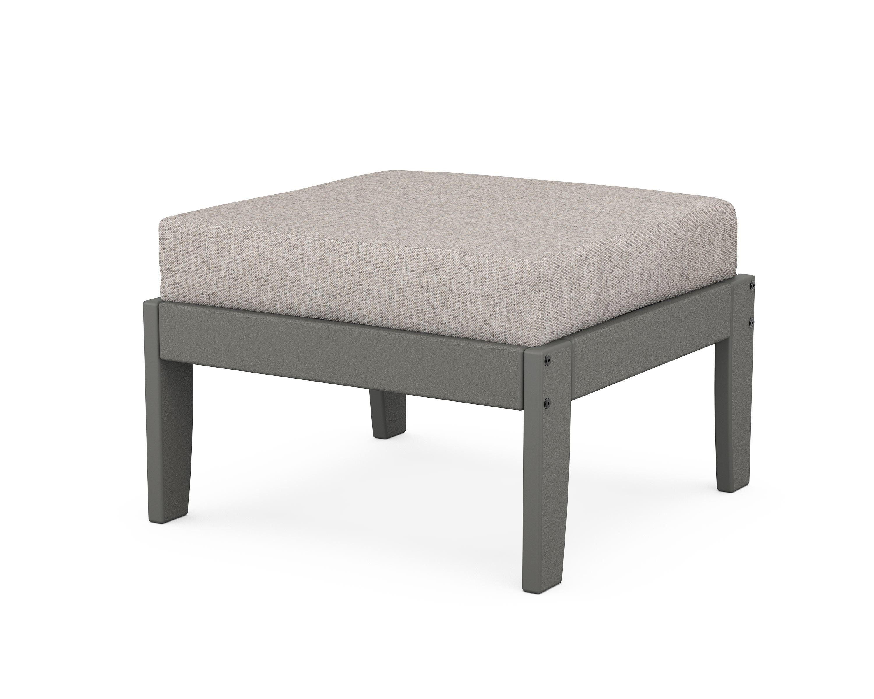 Unbranded Modular Ottoman - Classic in Slate Grey / Weathered Tweed