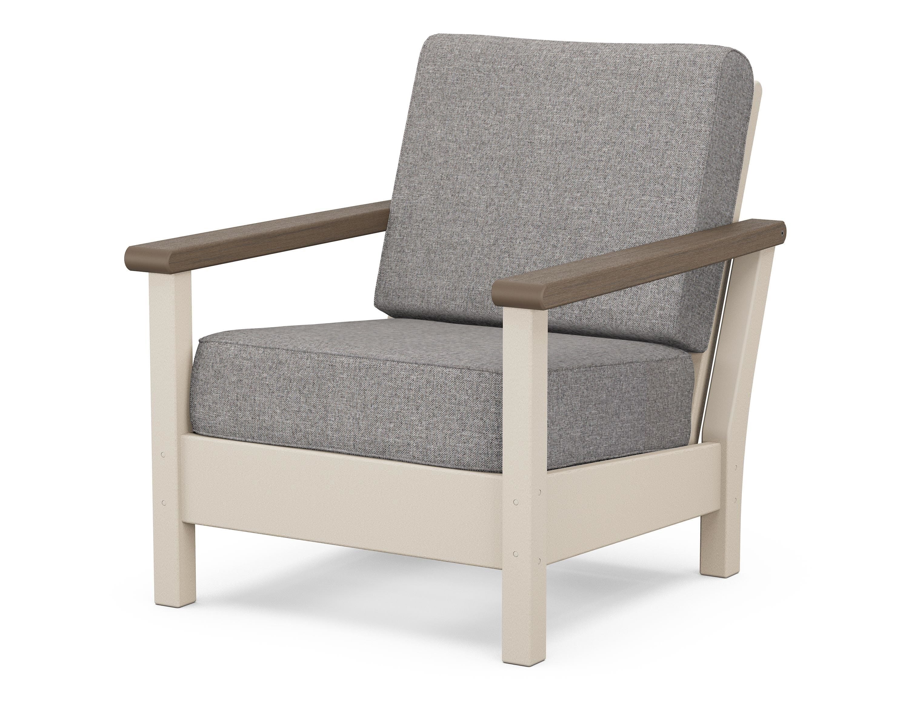 POLYWOOD® Harbour Deep Seating Chair in Sand / Kona / Grey Mist