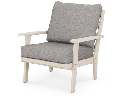 POLYWOOD® Grant Park Deep Seating Chair in Sand / Grey Mist