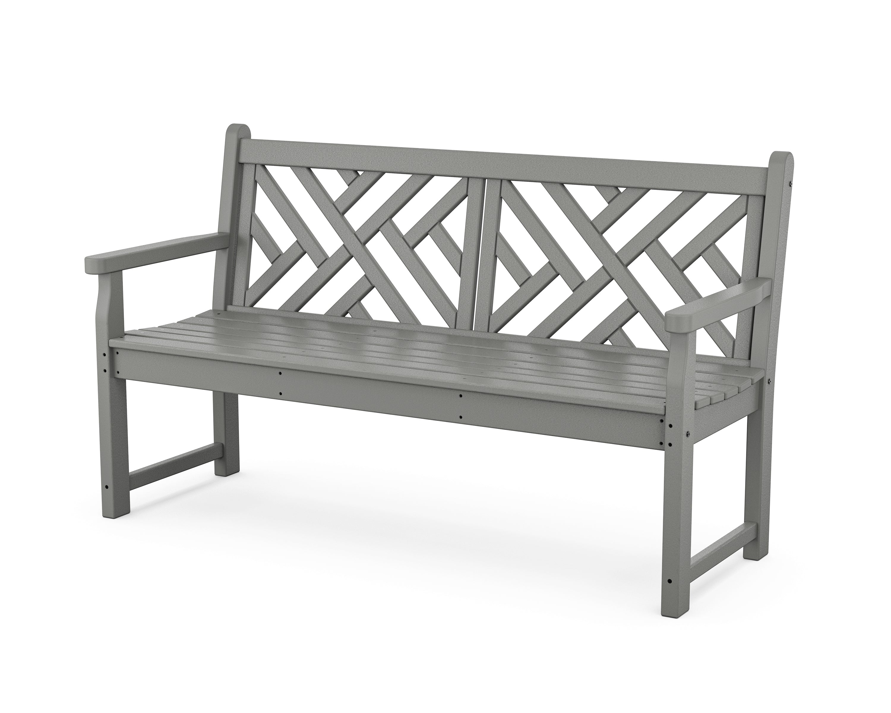 POLYWOOD® Chippendale 60" Bench in Slate Grey