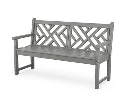 POLYWOOD® Chippendale 60" Bench in Slate Grey
