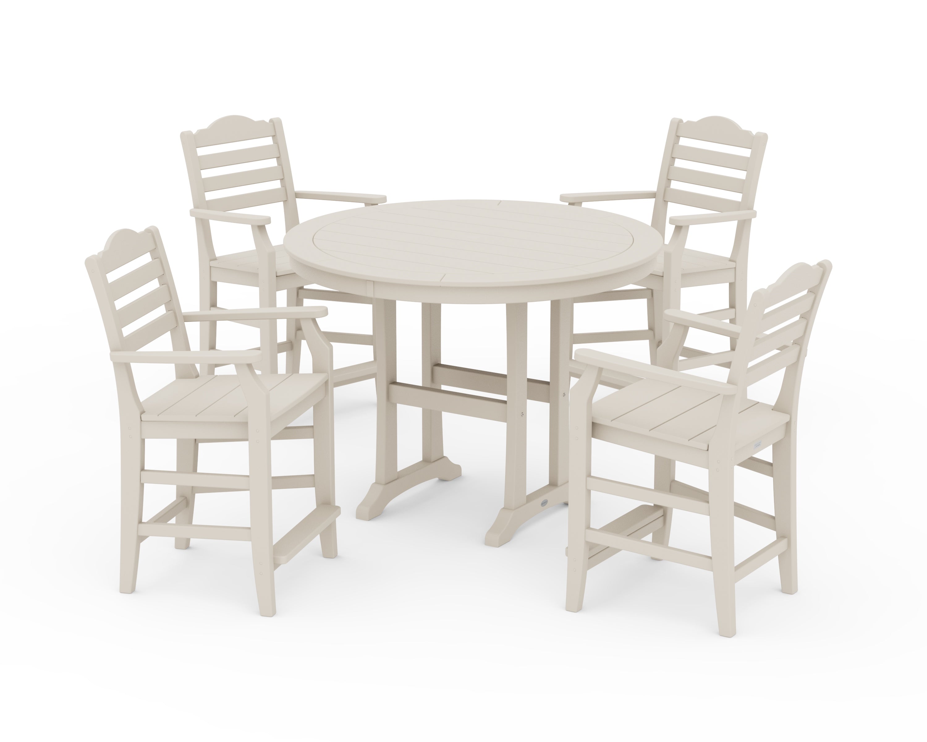Draper James™ by  POLYWOOD® Savannah 5-Piece Round Counter Set in Sand