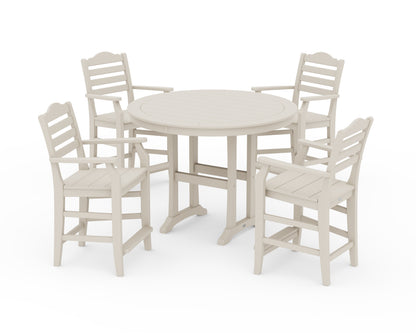 Draper James™ by  POLYWOOD® Savannah 5-Piece Round Counter Set in Sand