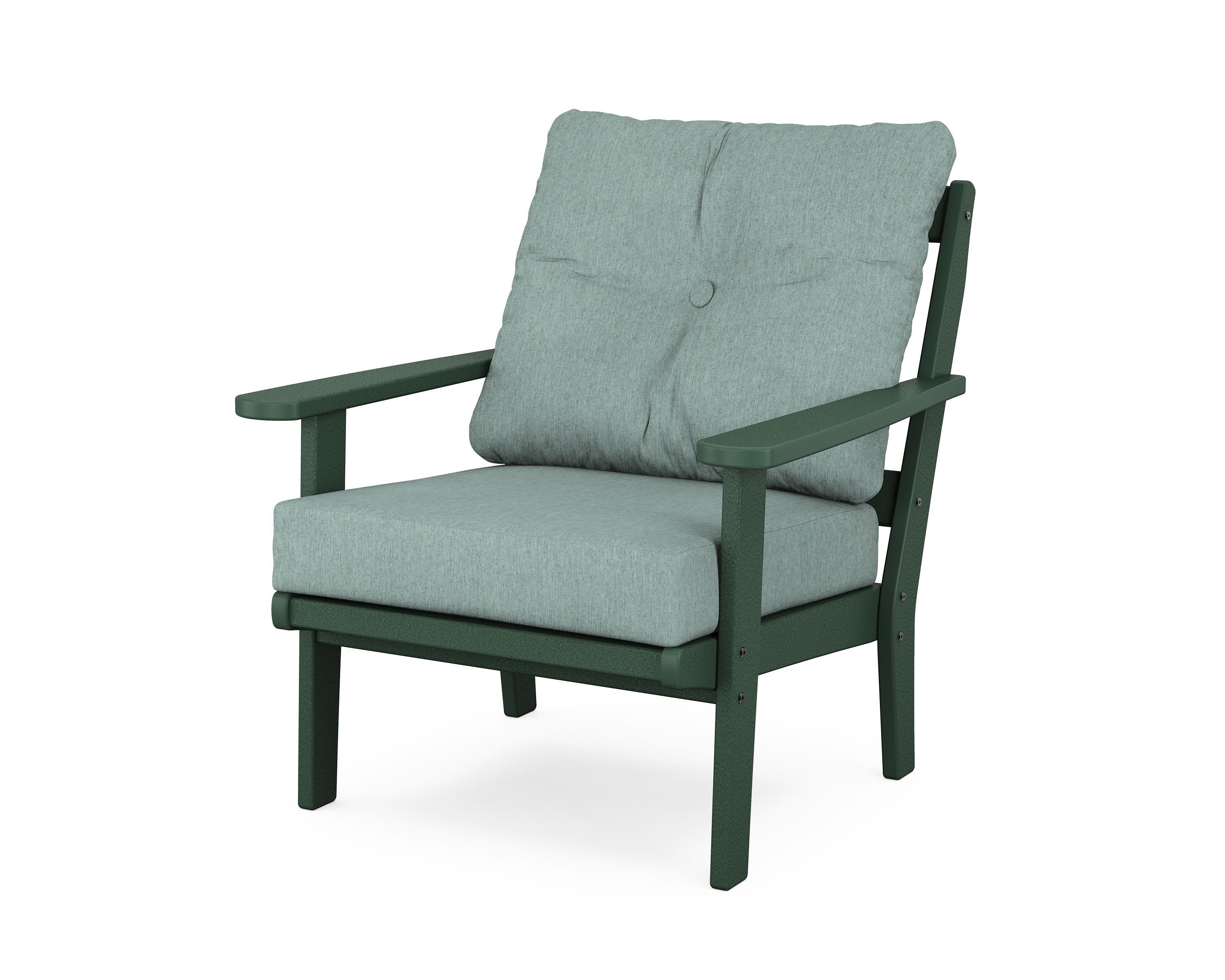 POLYWOOD® Mission Deep Seating Chair in Green / Glacier Spa
