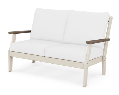 POLYWOOD® Braxton Deep Seating Loveseat in Sand / Kona / Natural