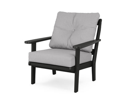 POLYWOOD® Mission Deep Seating Chair in Black / Granite
