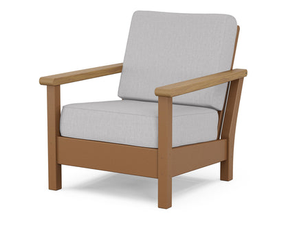 POLYWOOD® Harbour Deep Seating Chair in Teak / Natural / Granite