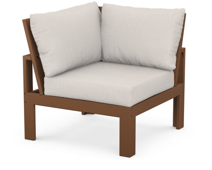 Unbranded Modular Corner Chair in Teak / Cast Ash