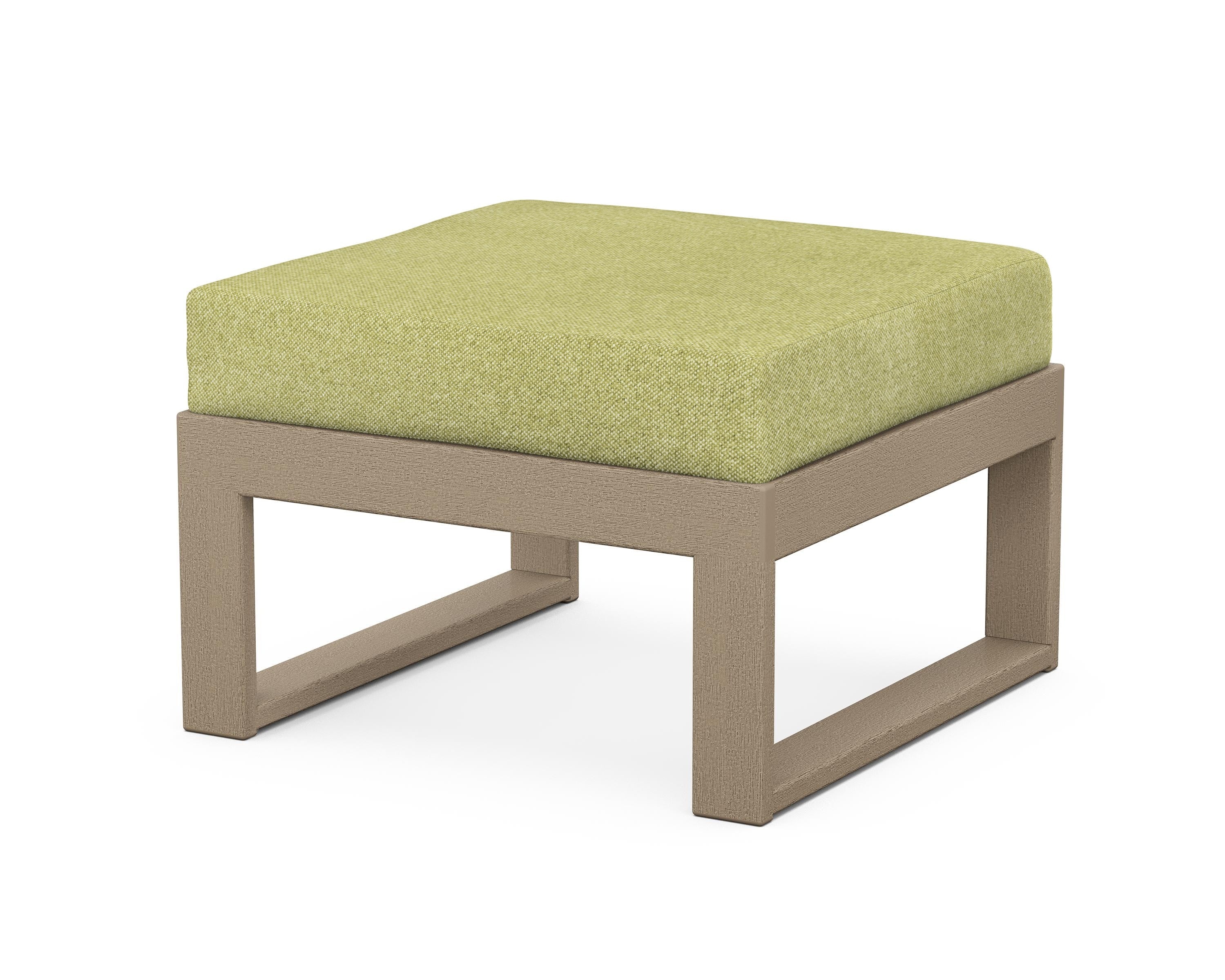 Unbranded Modular Ottoman - Modern in Vintage Sahara / Chartreuse Boucle