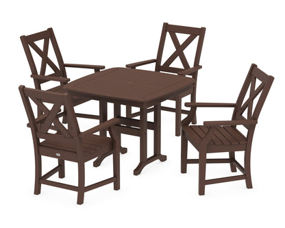 POLYWOOD® Braxton 5-Piece Dining Set in Mahogany