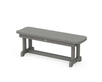 POLYWOOD® Park 48" Backless Bench in Slate Grey