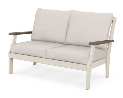 POLYWOOD® Braxton Deep Seating Loveseat in Sand / Kona / Cast Ash