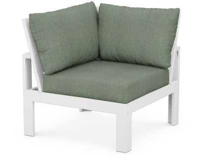 Unbranded Modular Corner Chair in White / Cast Sage