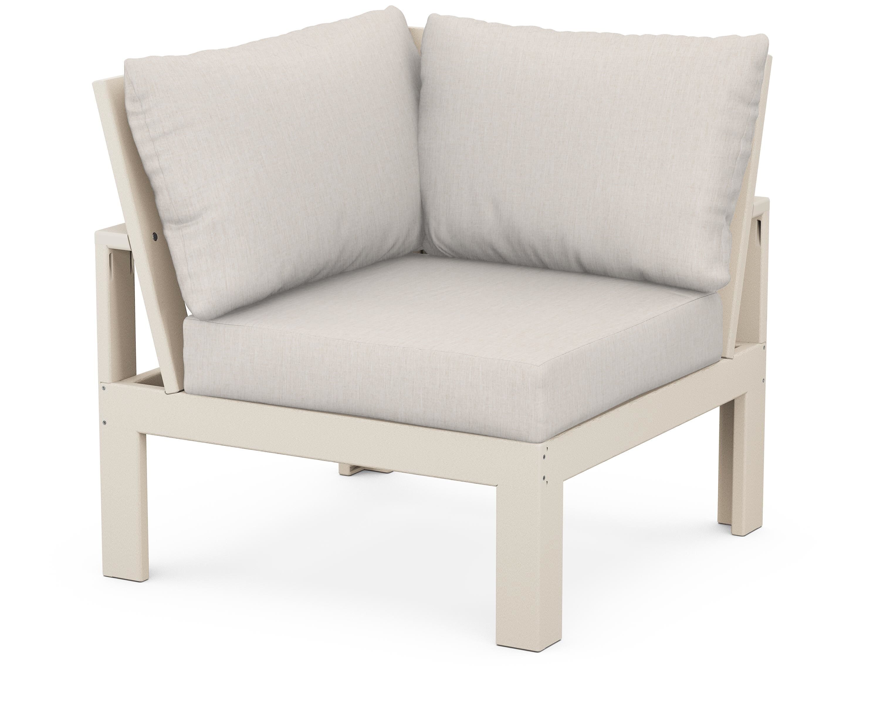 Unbranded Modular Corner Chair in Sand / Cast Ash