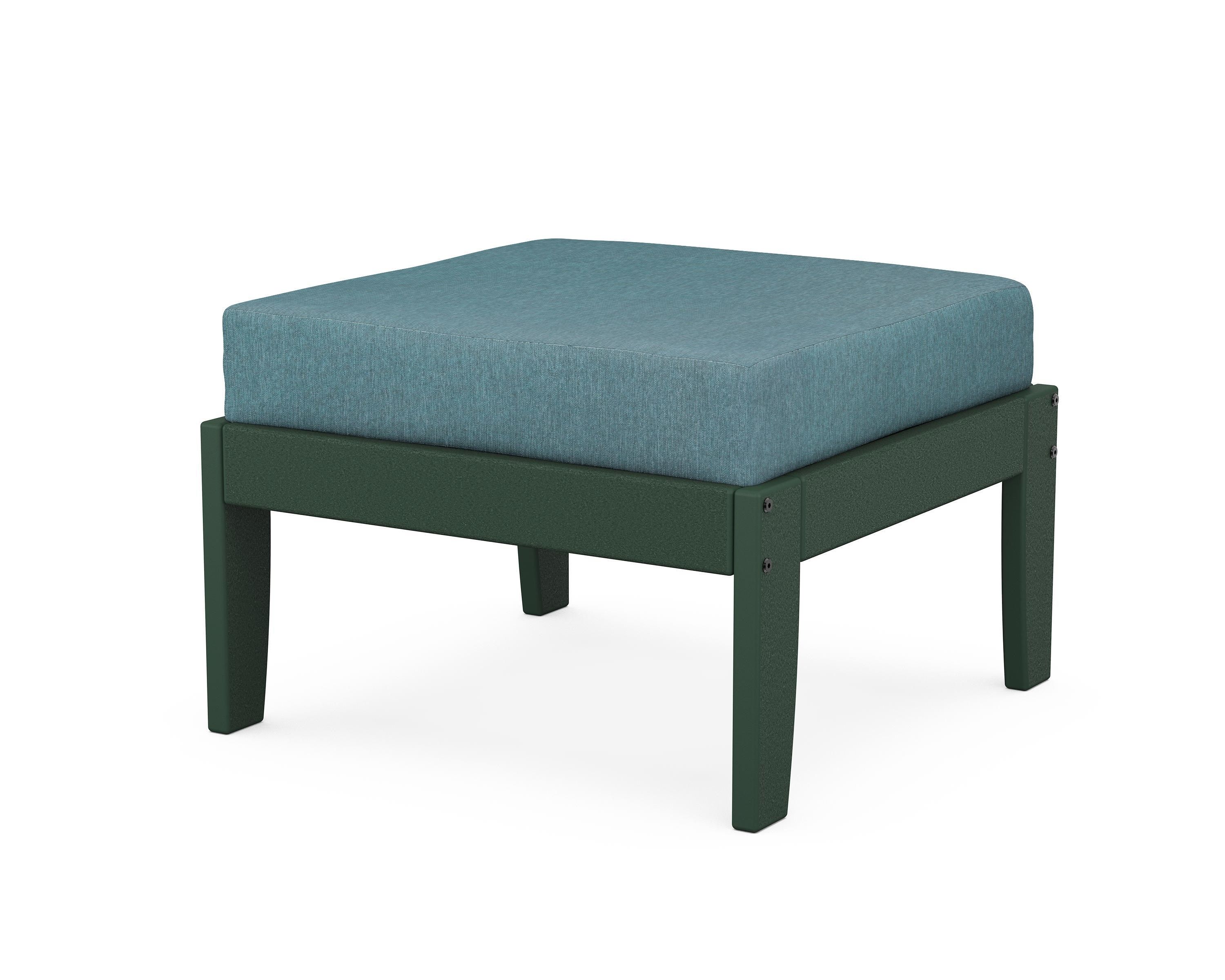 Unbranded Modular Ottoman - Classic in Green / Ocean Teal