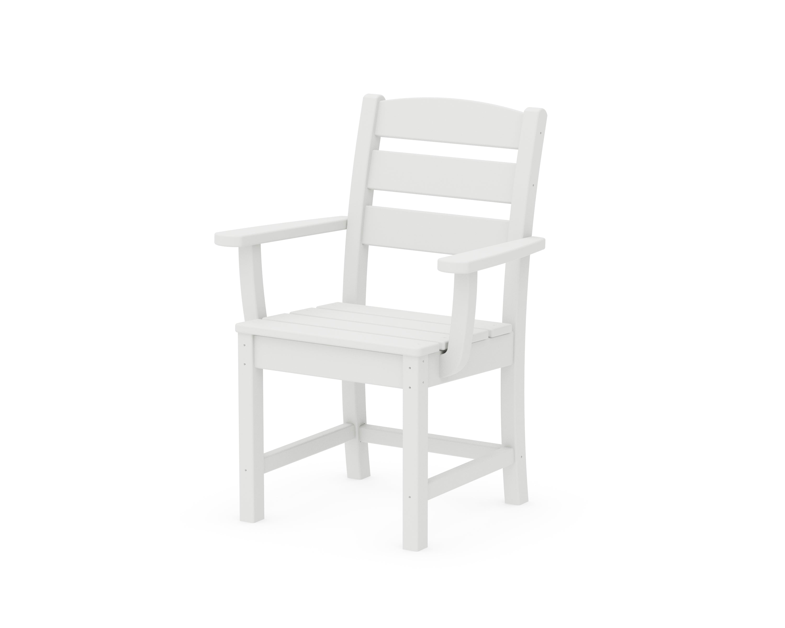 POLYWOOD® Lakeside Dining Arm Chair in White