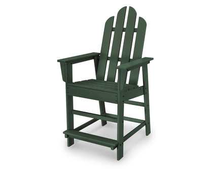 POLYWOOD® Long Island Counter Chair in Green