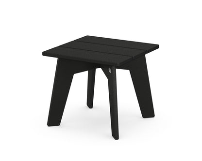 POLYWOOD® Riviera Modern Side Table in Black