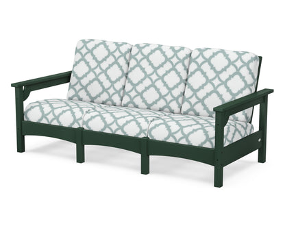 POLYWOOD® Club Sofa in Green / Trellis Glacier Spa