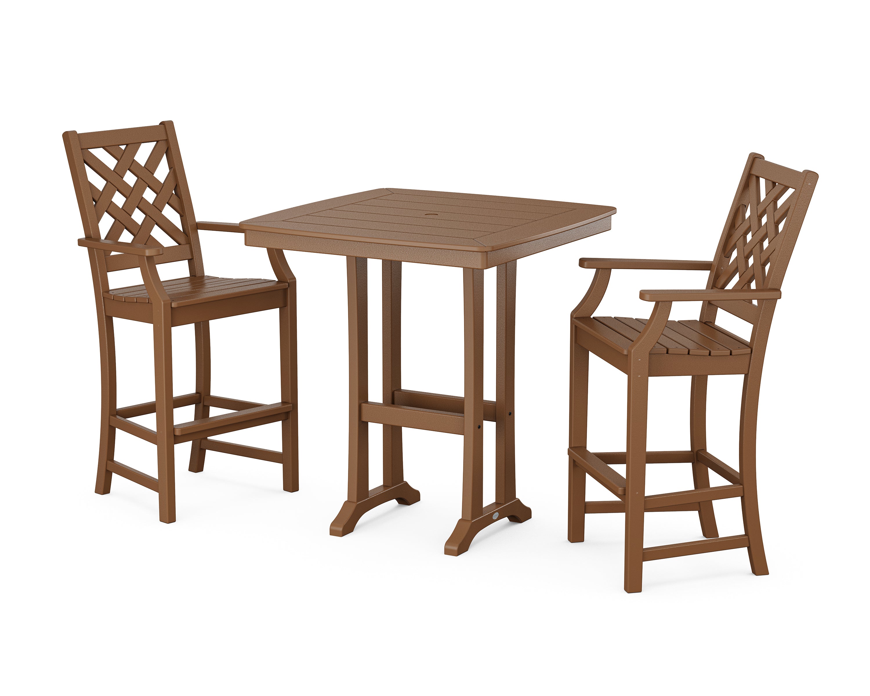 Country Living Wovendale 3-Piece Bar Set in Teak