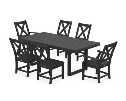POLYWOOD® Braxton 7-Piece Dining Set in Black