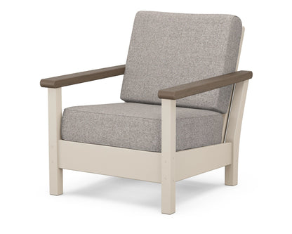 POLYWOOD® Harbour Deep Seating Chair in Sand / Kona / Weathered Tweed