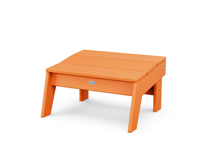 POLYWOOD® Modern Studio Oversized Ottoman in Tangerine