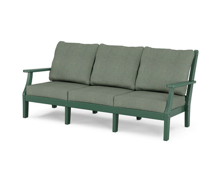Country Living Wovendale Deep Seating Sofa in Green / Cast Sage