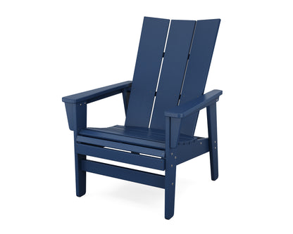 POLYWOOD® Modern Grand Upright Adirondack Chair in Navy