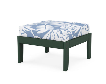 Unbranded Modular Ottoman - Classic in Green / Leaf Sky Blue