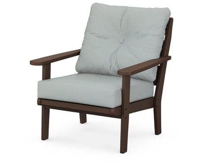 POLYWOOD® Lakeside Deep Seating Chair in Mahogany / Spa