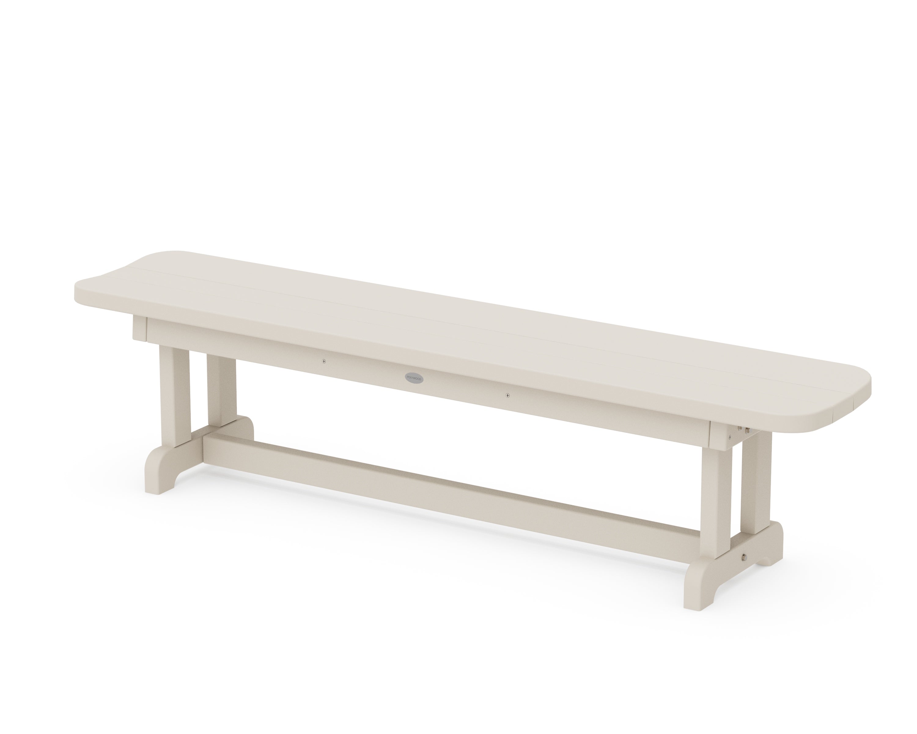 POLYWOOD® Park 72" Harvester Backless Bench in Sand