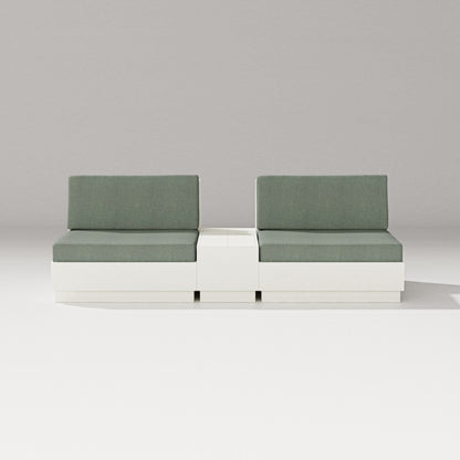 PW Designer Series Elevate Lounge Chair Set in Vintage White / Cast Sage