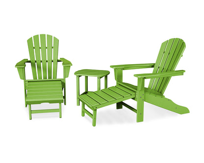 POLYWOOD® Palm Coast Ultimate Adirondack 3-Piece Set in Lime