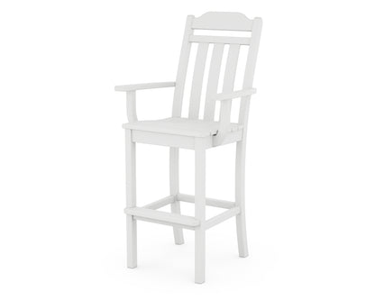 Country Living Cottage Bar Arm Chair in White